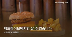 맥도날드 드라이브스루 감자튀김 정리 썸네일
